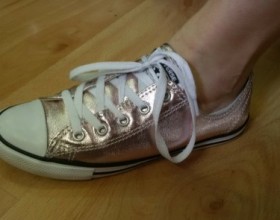 CONVERSE damske metalicke