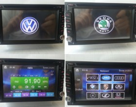 2DIN RADIO S GPS, 6,2” displej, SK menu, DVB-T