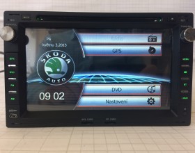 Špeciál 2DIN rádio Škoda, VW, Seat, GPS aj s OS ANDROID 5.1.1.