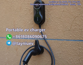 TAYNIU SmoothPro Electric Vehicle Charger Portable 7KW 3.5KW 32A 24A 16A 6M Cable Type 2 Electric Vehicle Charger with TUV Certificate for All Electric Vehicles